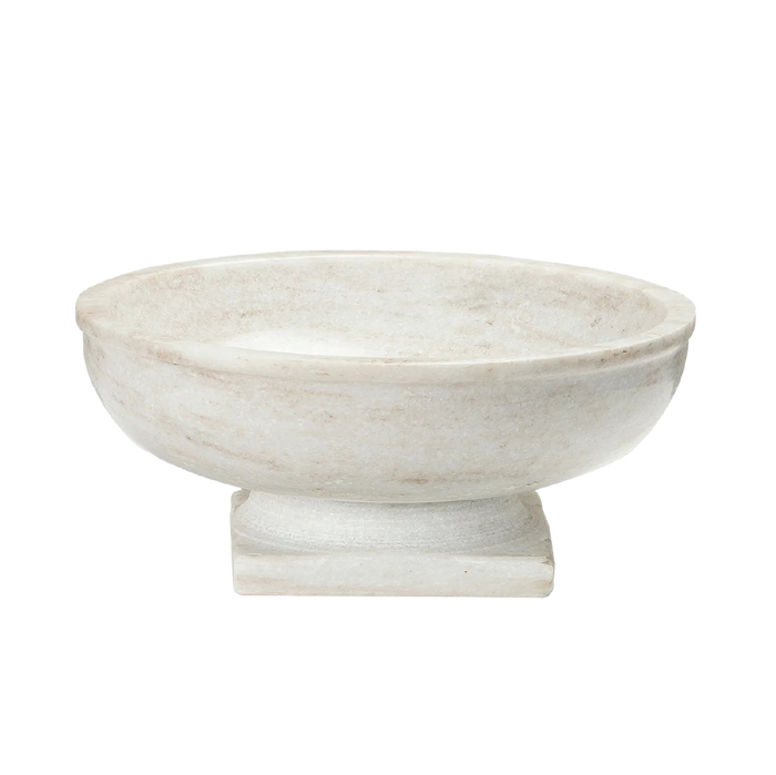 Rory Pedestal Marble Bowl