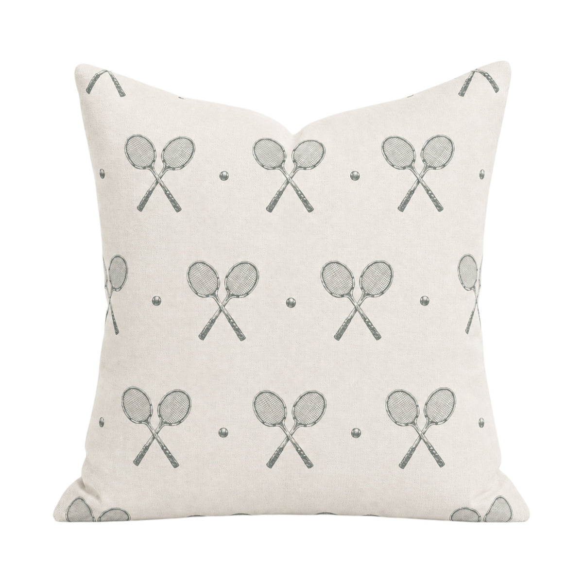 Racquet Pillow Cover - Laurel Green