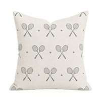 Racquet Pillow Cover - Laurel Green