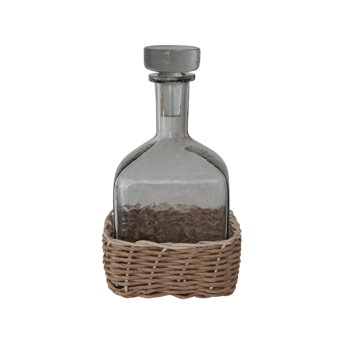Remy Rattan & Glass Carafe