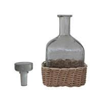 Remy Rattan & Glass Carafe