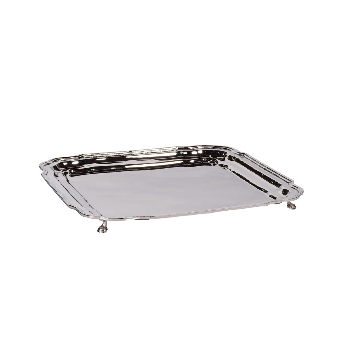 Rhodes Polished Silver Tray