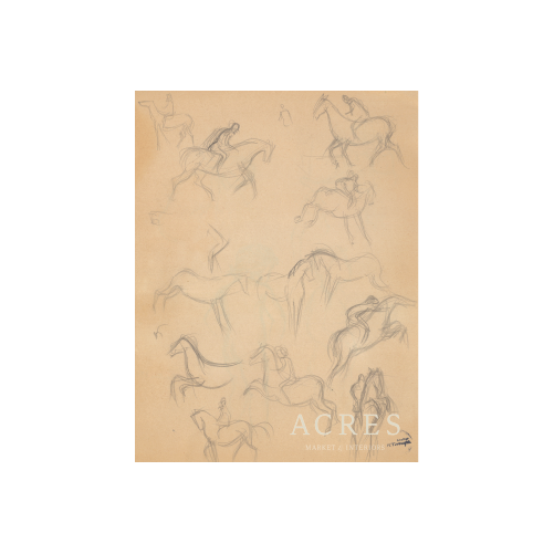 Riding Horses - Unframed Art Print