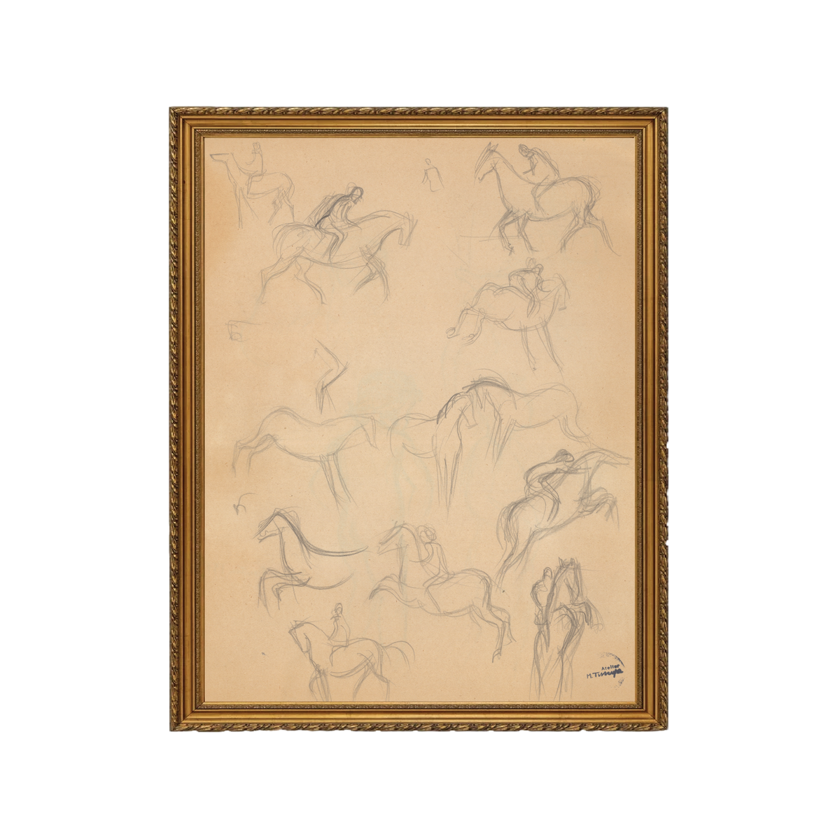 Riding Horses - Unframed Art Print