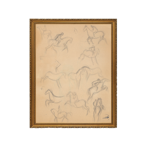Riding Horses - Unframed Art Print