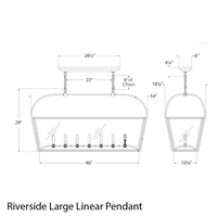 Riverside Large Linear Pendant