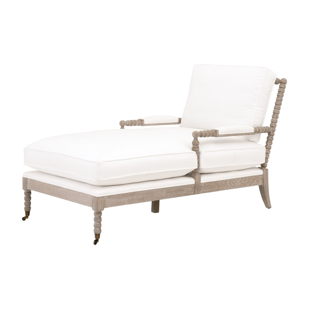 Rouleau Chaise Lounge - White