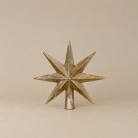 Silver Seven-Point Star Tree Topper