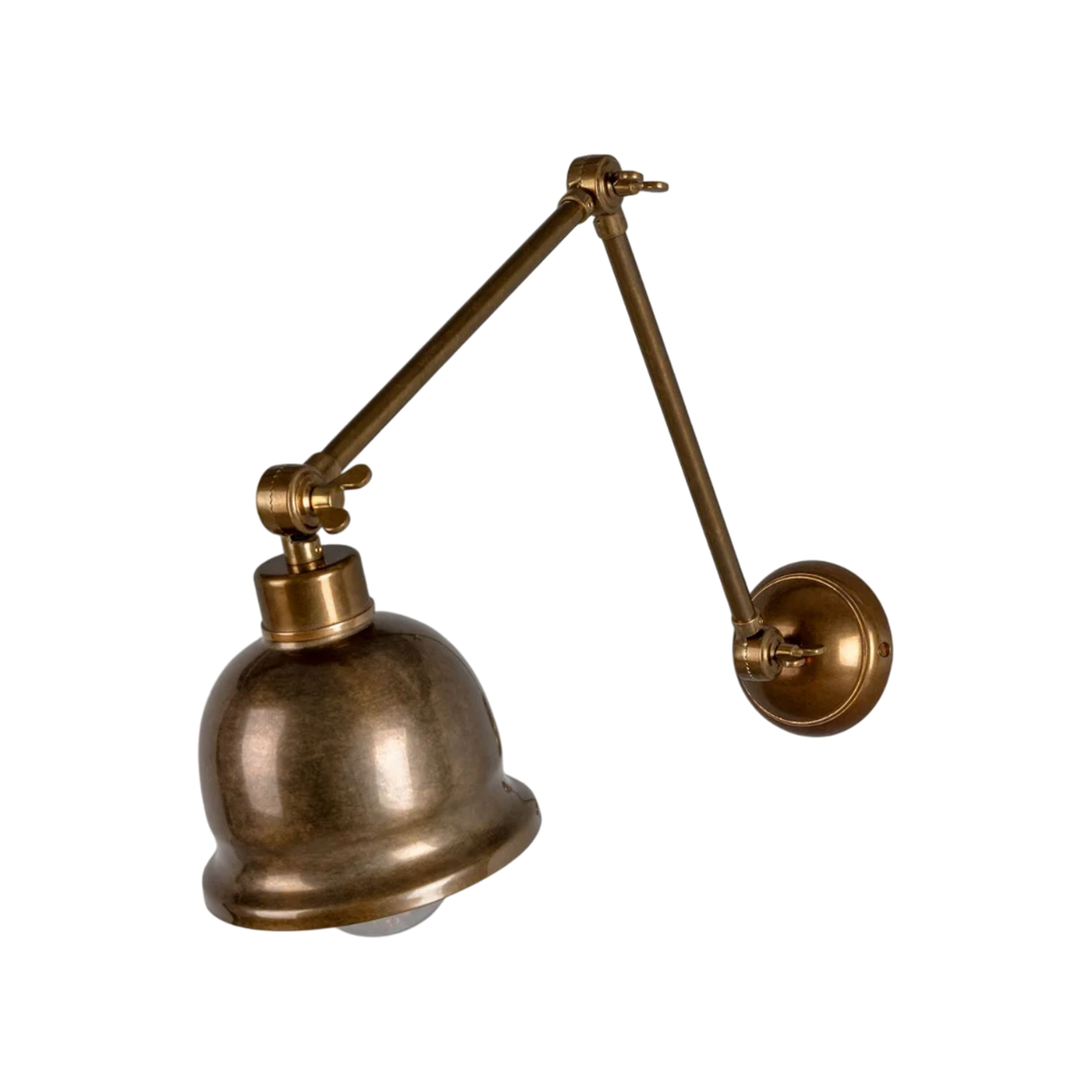 Simona Adjustable Brass Picture Light