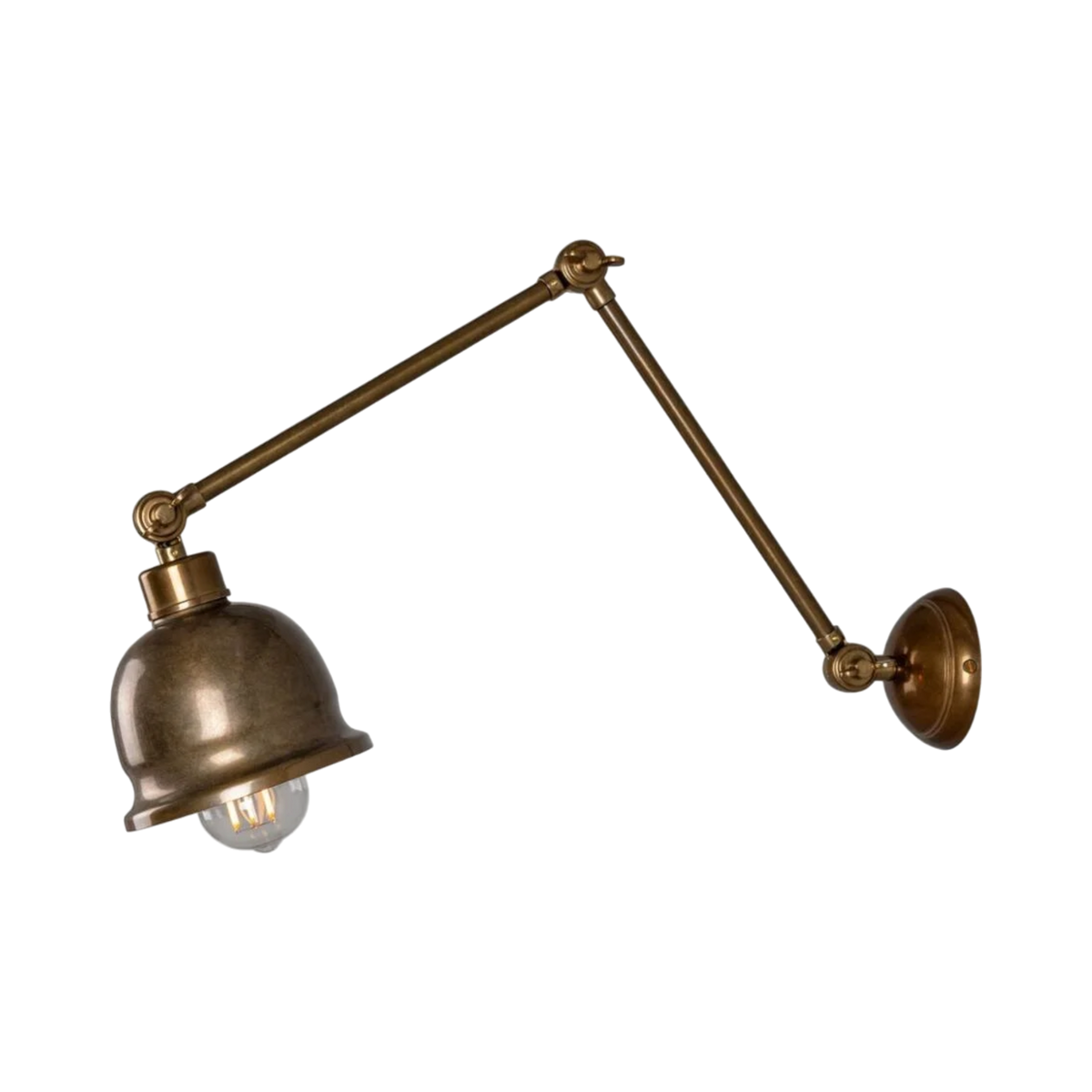 Simona Adjustable Brass Picture Light