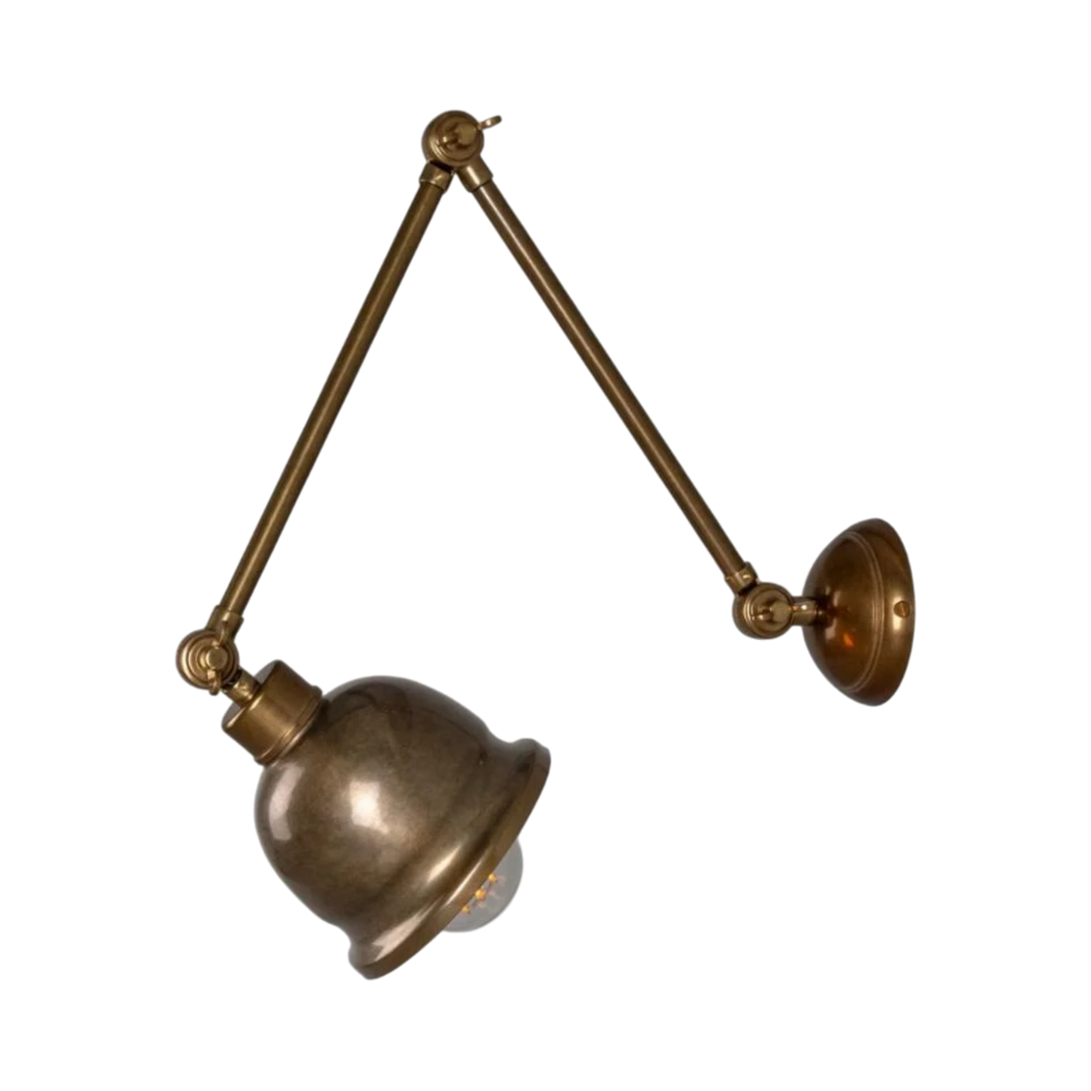 Simona Adjustable Brass Picture Light
