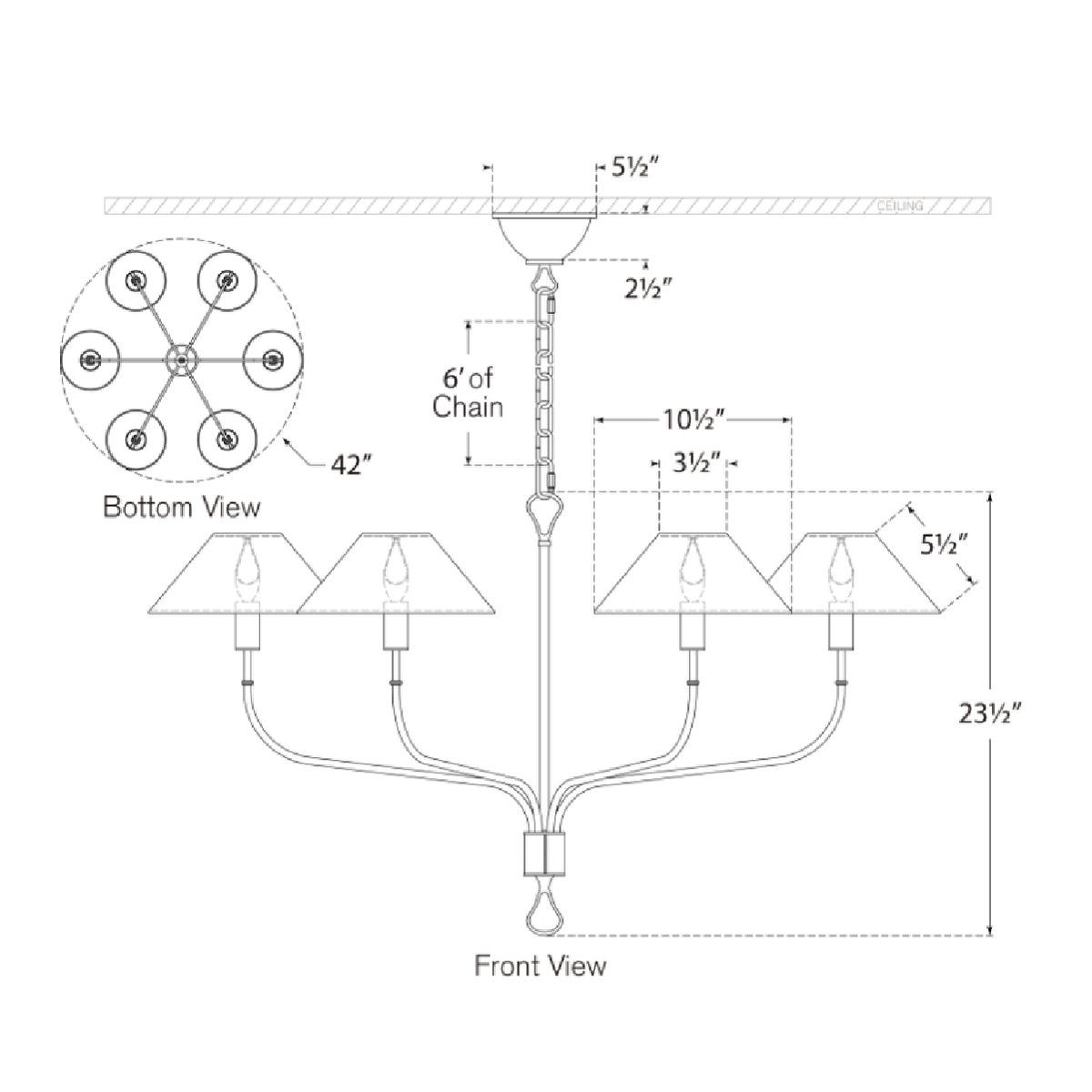 Griffin Extra Large Tail Chandelier