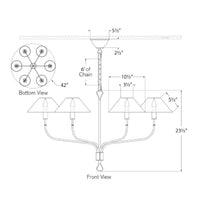 Griffin Extra Large Tail Chandelier