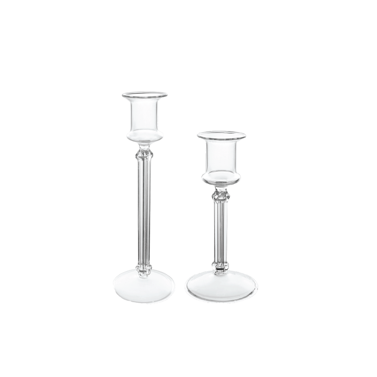 Sutton Glass Candle Holders