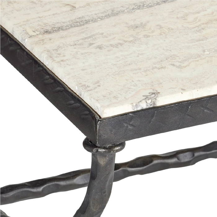 Agora Travertine Cocktail Table