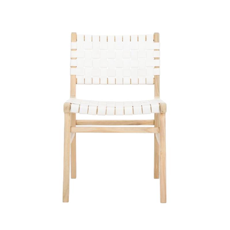 Lea Dining Chair in White - Set of 2
