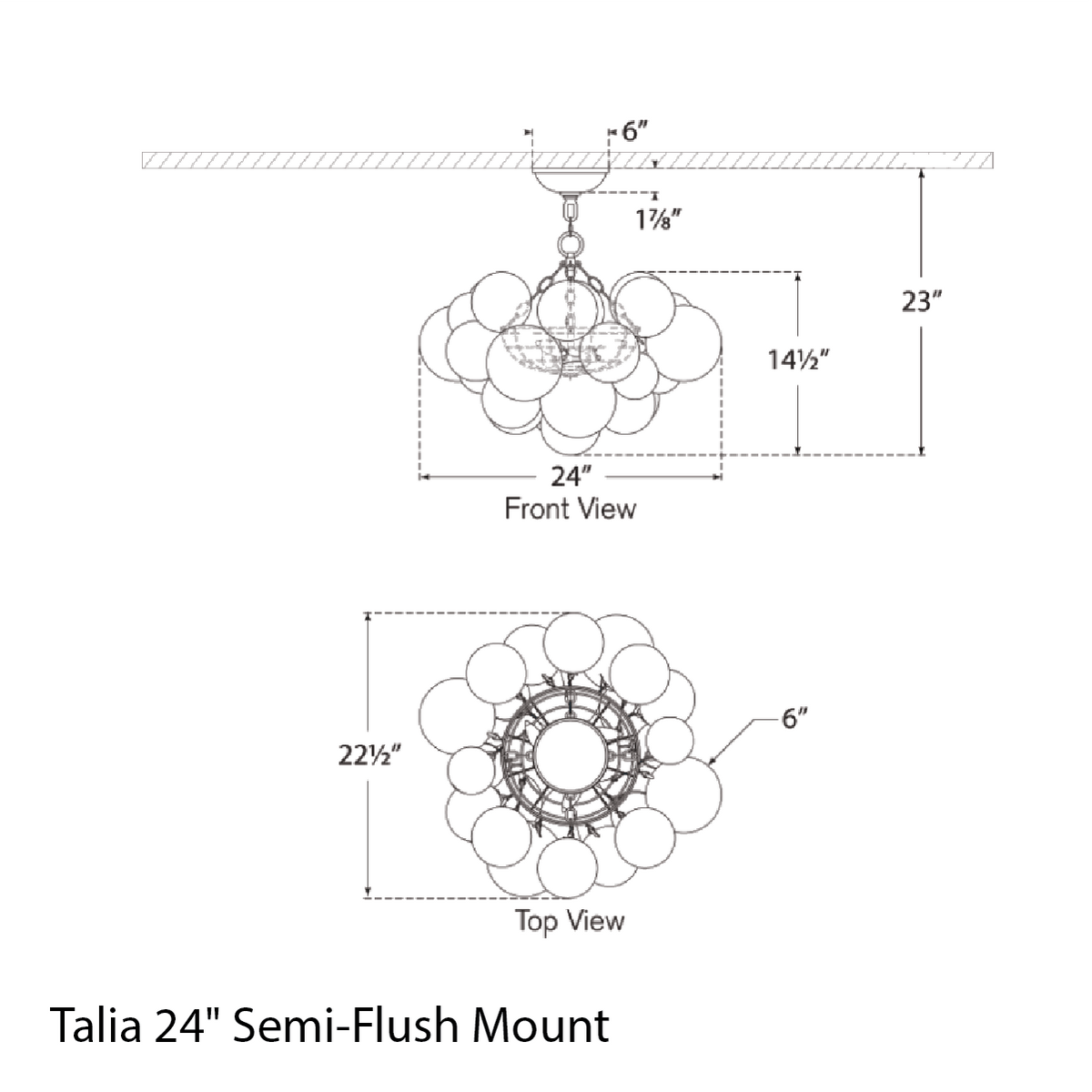 Talia Semi-Flush Mount