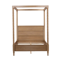 Vivienne Canopy Bed - Natural