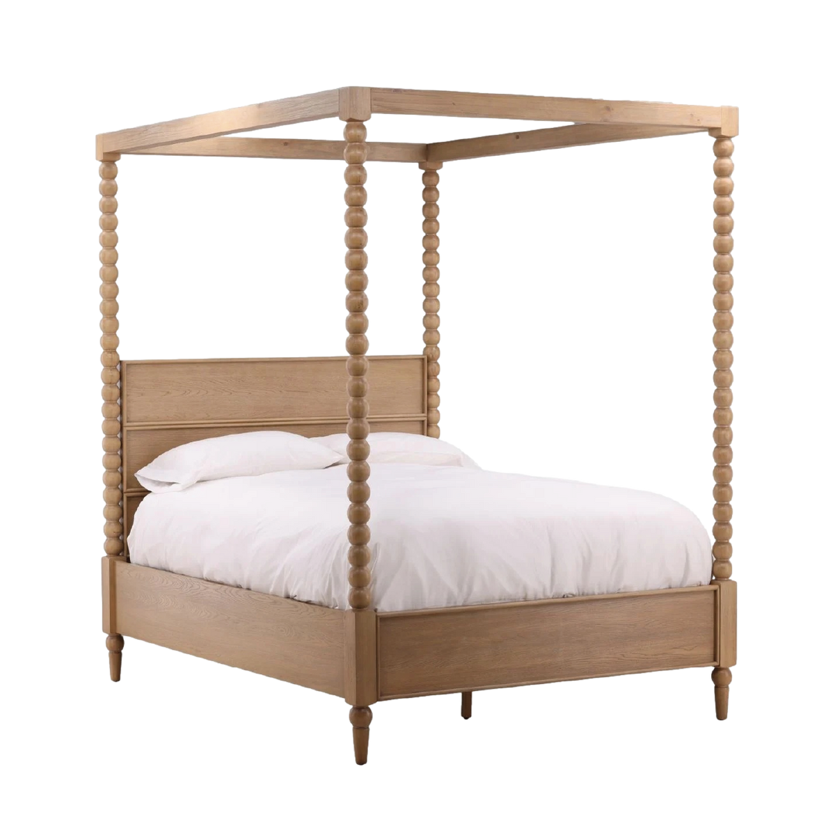 Vivienne Canopy Bed - Natural