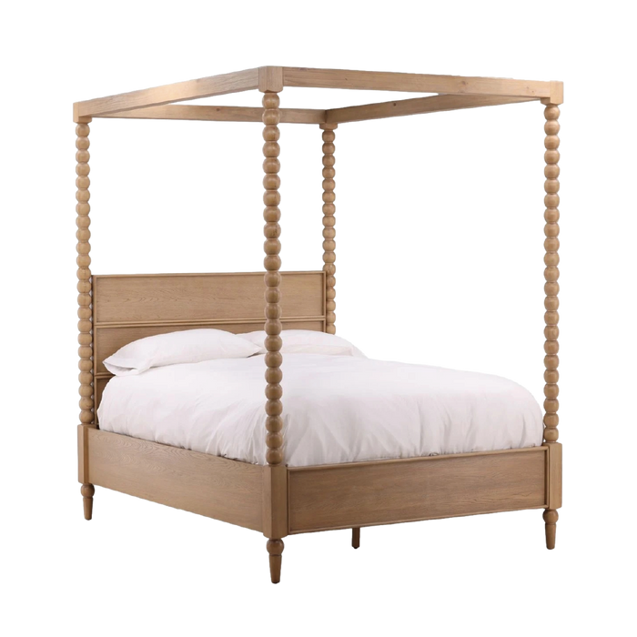 Vivienne Canopy Bed - Natural
