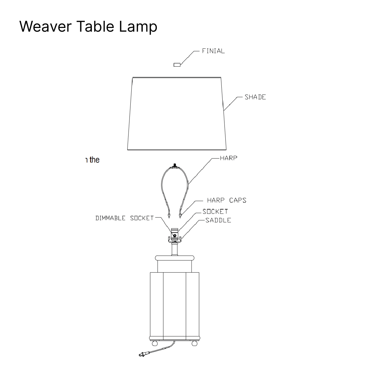 Weaver Table Lamp
