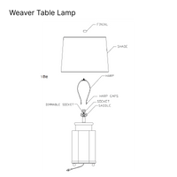 Weaver Table Lamp
