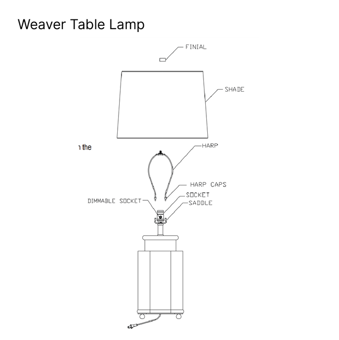 Weaver Table Lamp