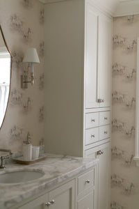 MH Wallpaper - Wild Horses in Grasscloth