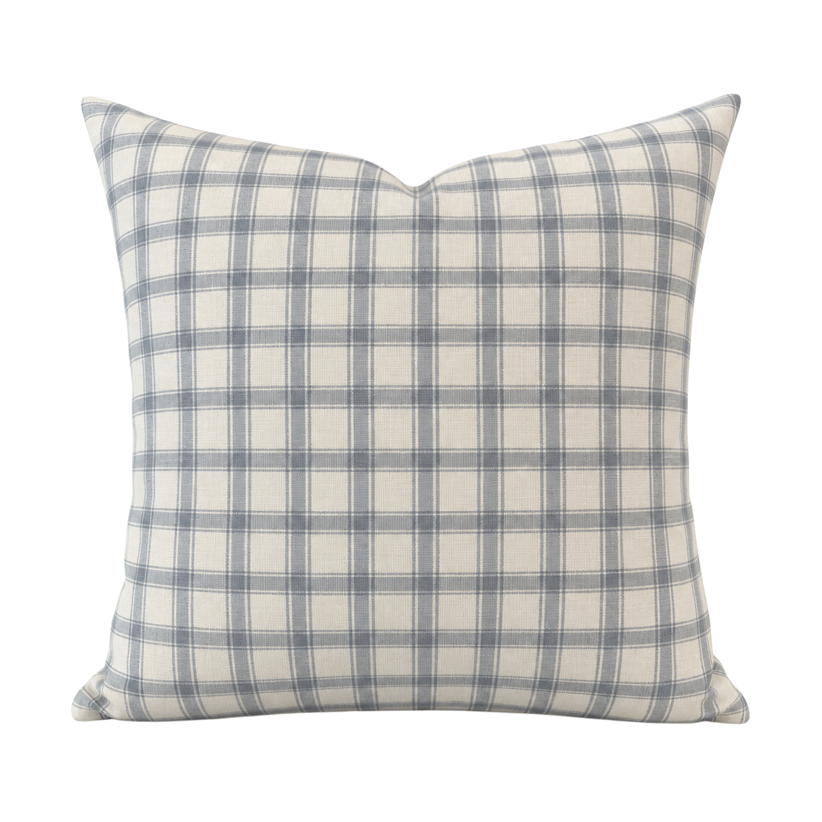 William Check Pillow Cover - Sky - 22" x 22"