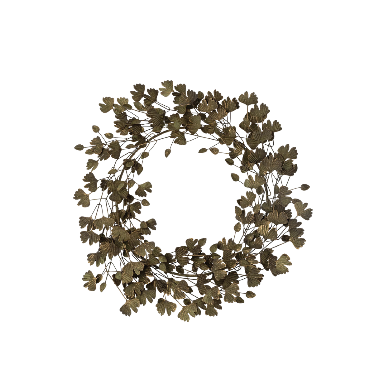 Winterleaf Metal Wreath