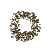 Winterleaf Metal Wreath
