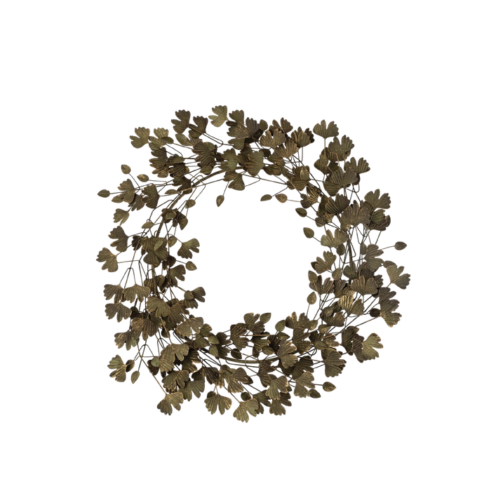 Winterleaf Metal Wreath