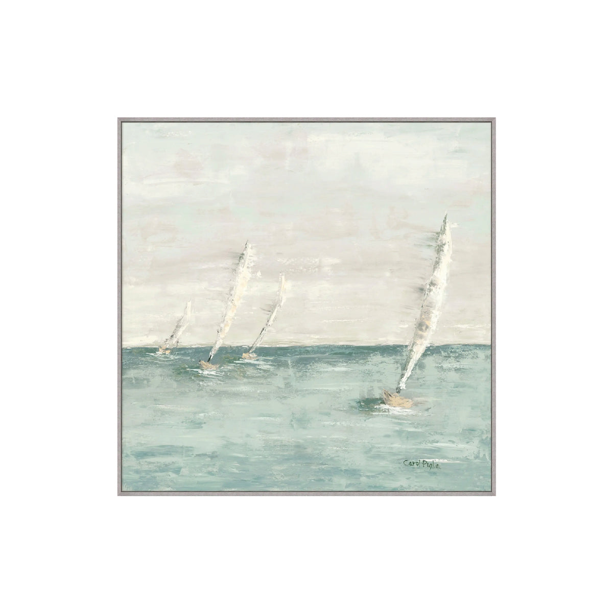 Shallow Sailing I Framed Artwork