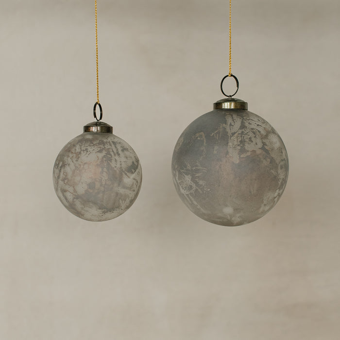 Antique Marbled Glass Ornament