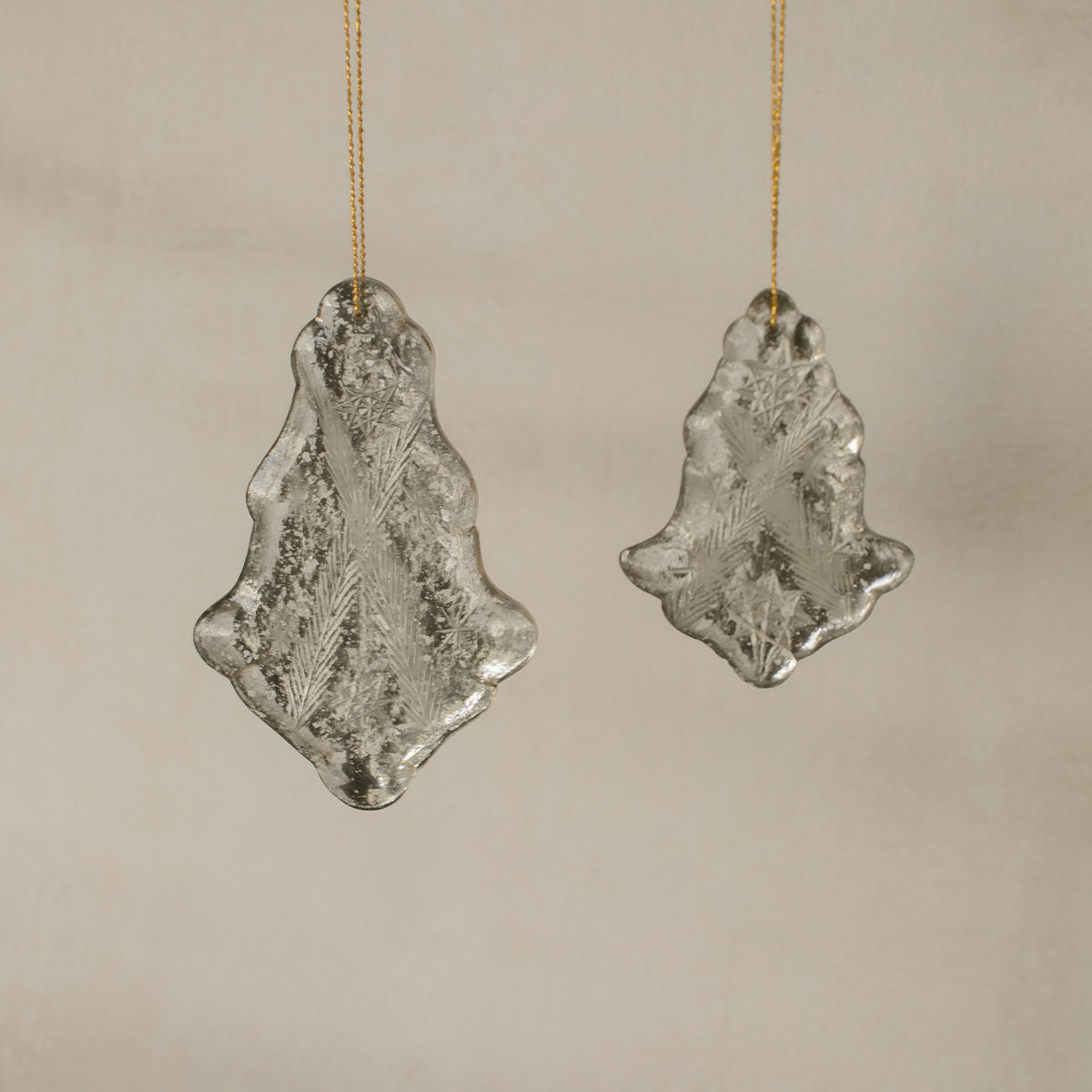 Antique Silver Glass Ornament