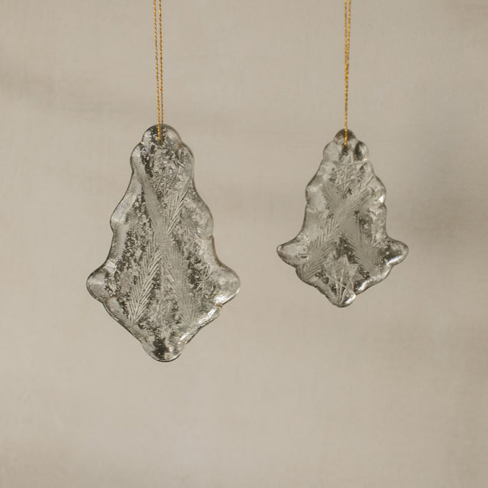 Antique Silver Glass Ornament