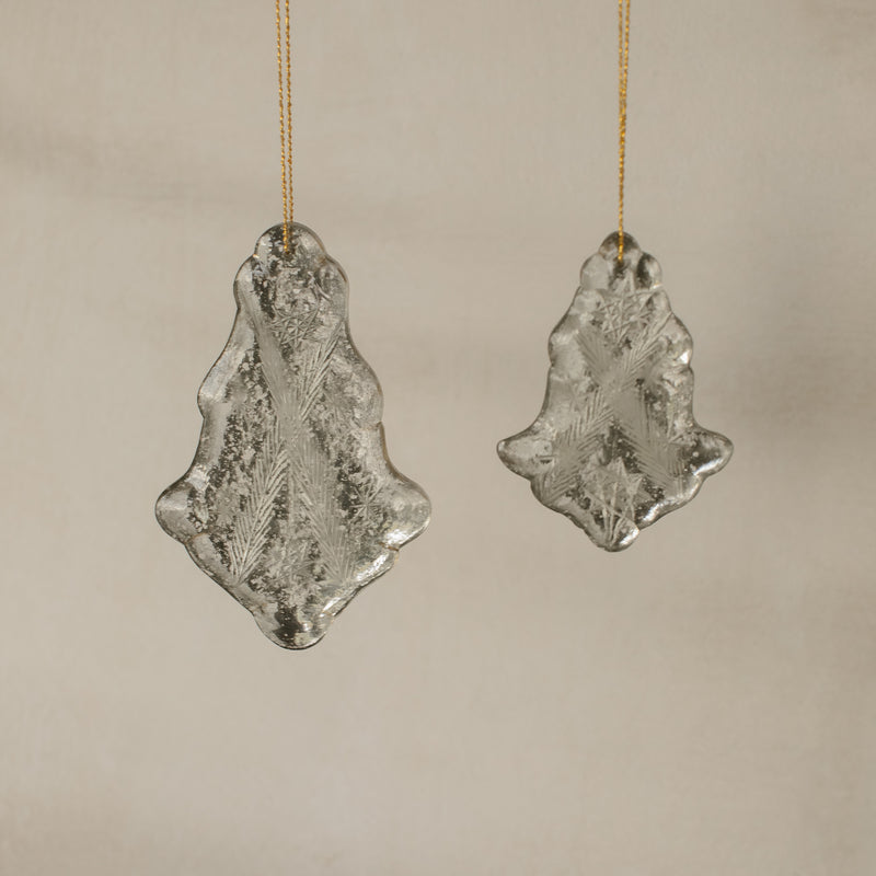 Antique Silver Glass Ornament