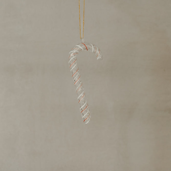 Classic Candy Cane Glass Ornament