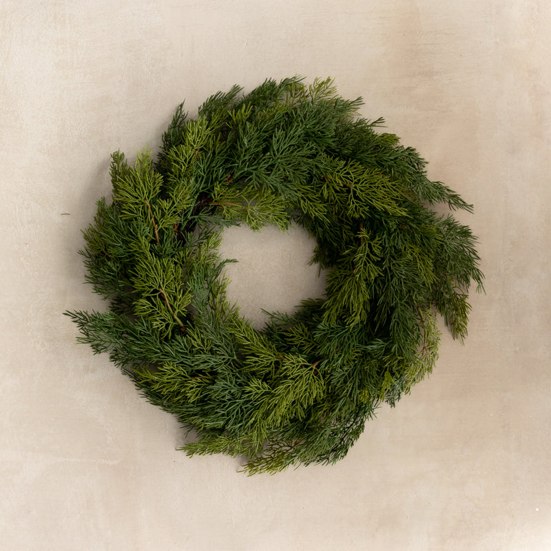 Holiday Ranch Cedar Wreath