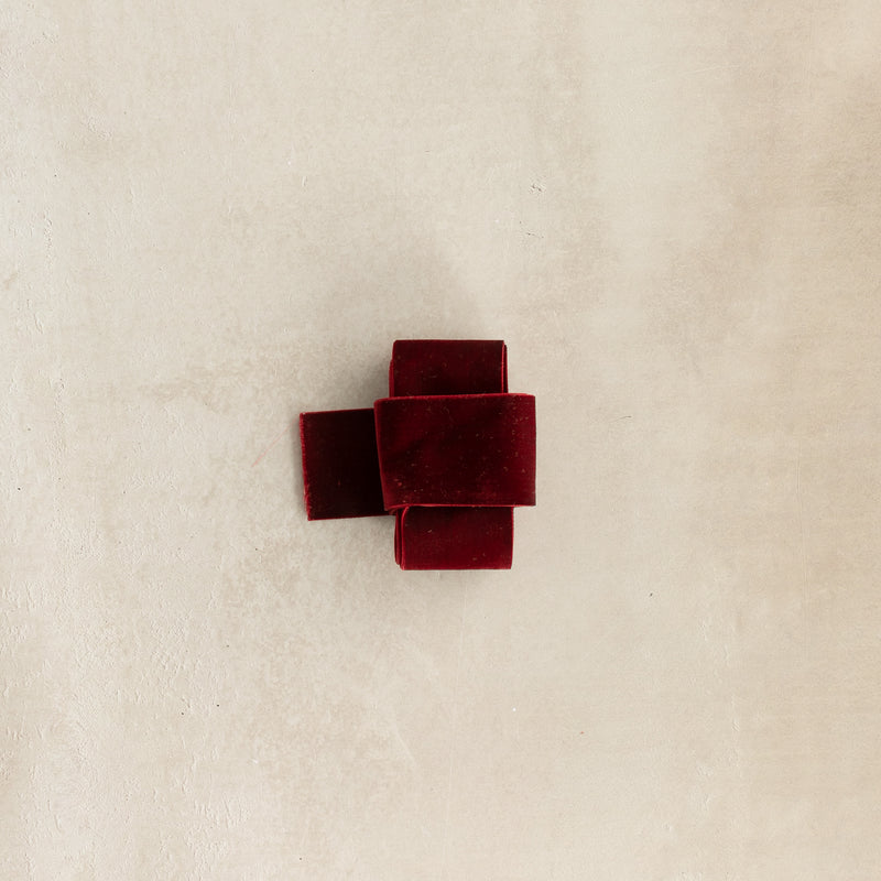 Royal Burgundy Velvet Ribbon