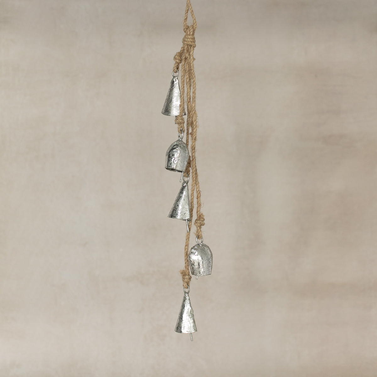 Silver Bells Jute Garland