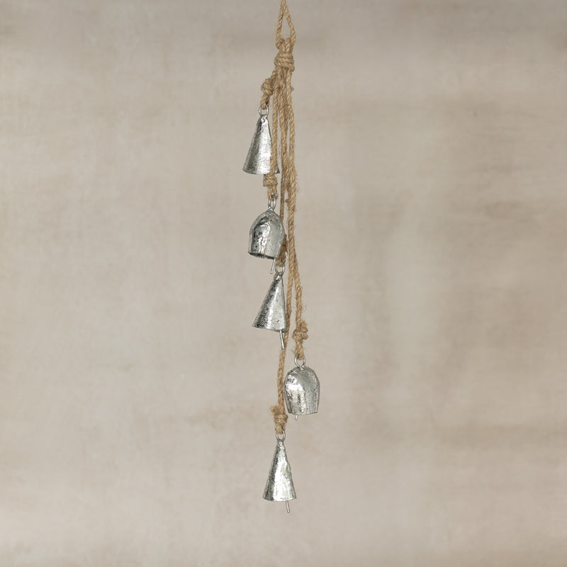 Silver Bells Jute Garland