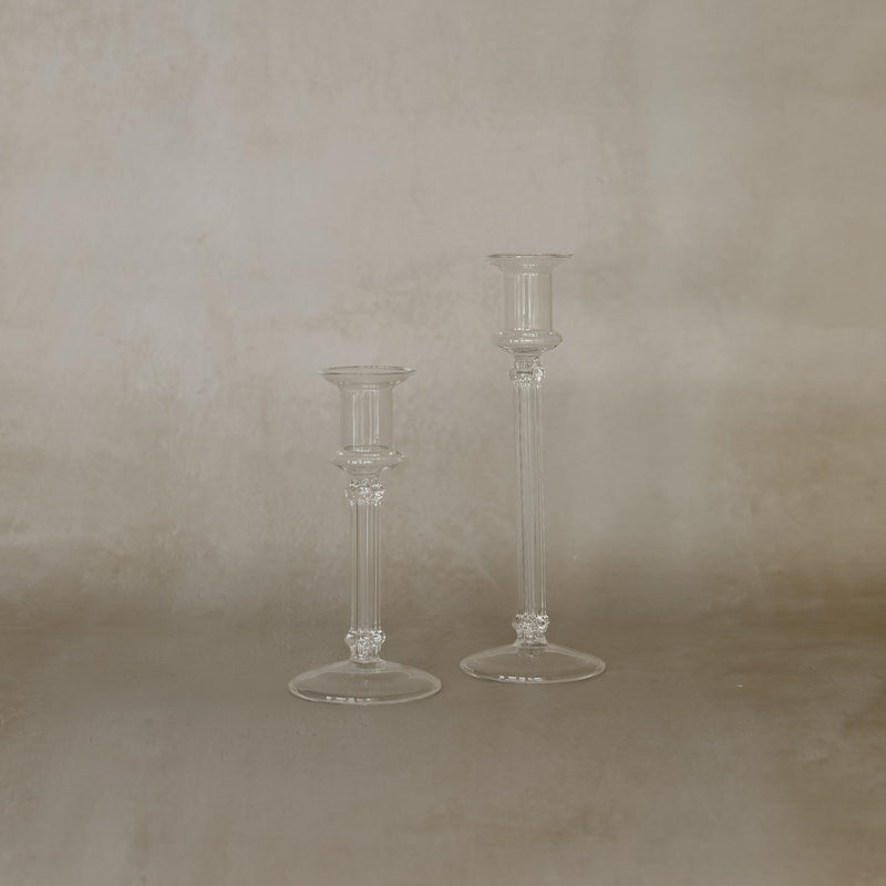 Sutton Glass Candle Holders