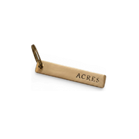 Acres Brass Keychain