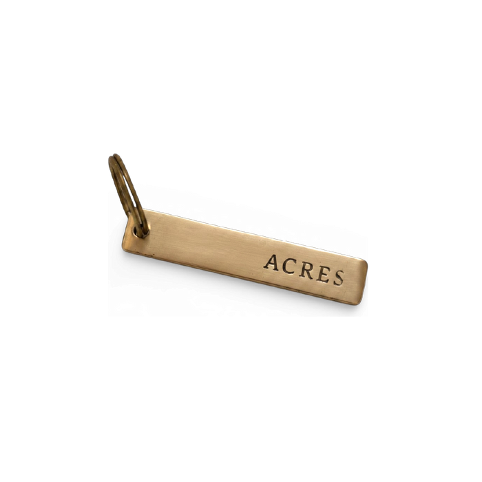 Acres Brass Keychain