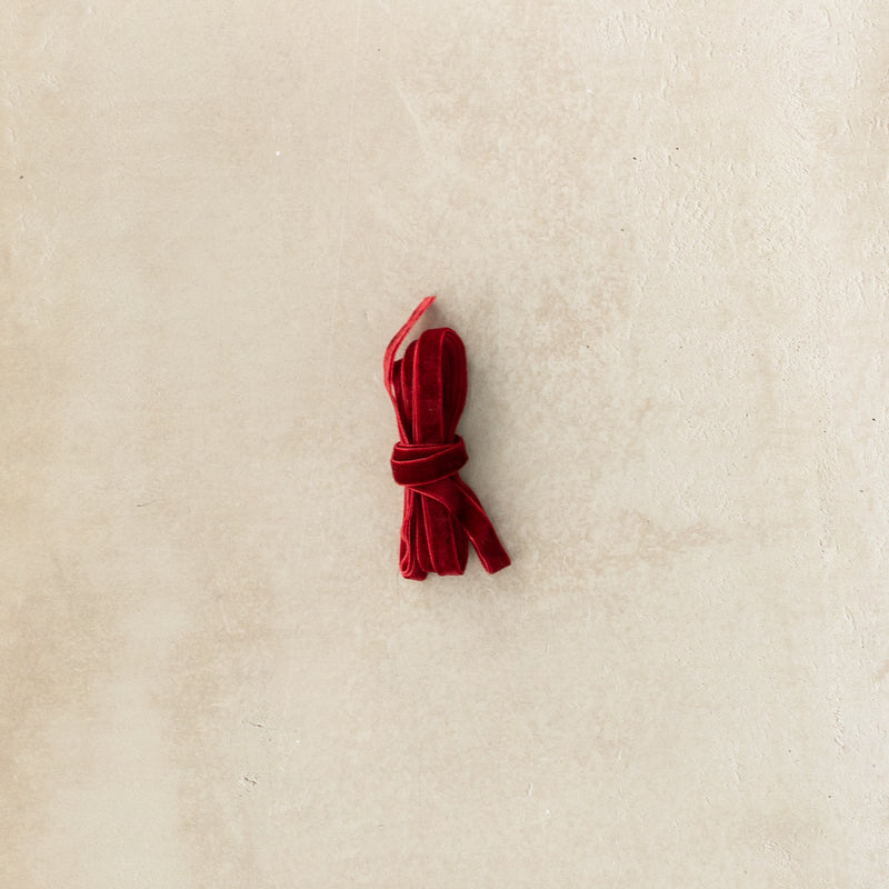 Velvet Ribbon - St. Nick's Red