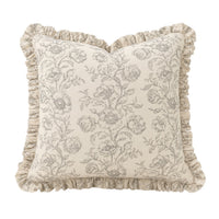 Ruffled Mabel Pillow Cover - French Blue