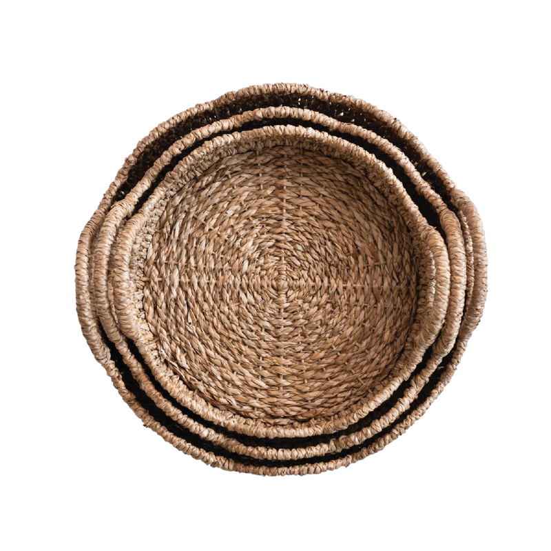 Brittany Braided Rattan Trays