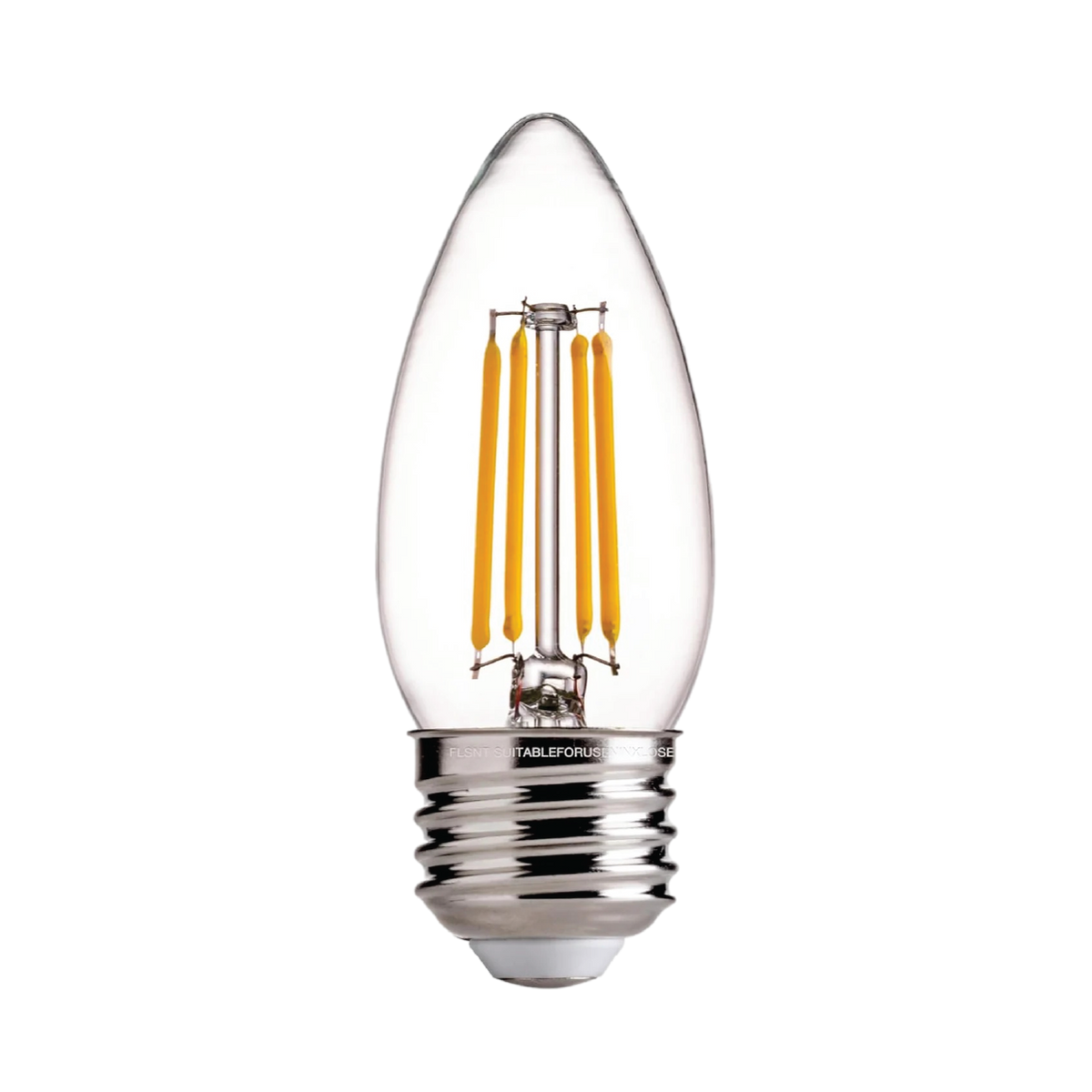Clear B11 Bulb 4.5 Watt LED Dimmable E26 2700K