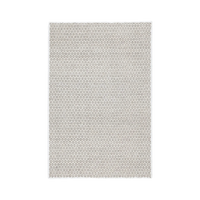 Honeycomb Handwoven Wool Rug - Grey